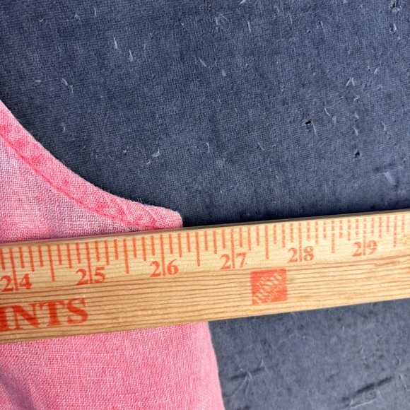 Alessia Pacini 100% Linen Lace & Pintuck Tunic Dress in Pink – Women’s Sz 2X - Picture 6 of 10